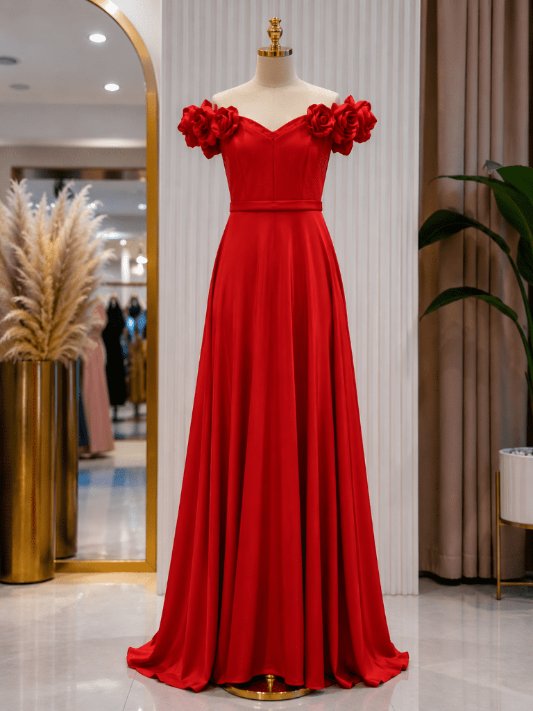 Grande robe de soirée de couleur rose fushia taille 44,46,48.  prix 150€