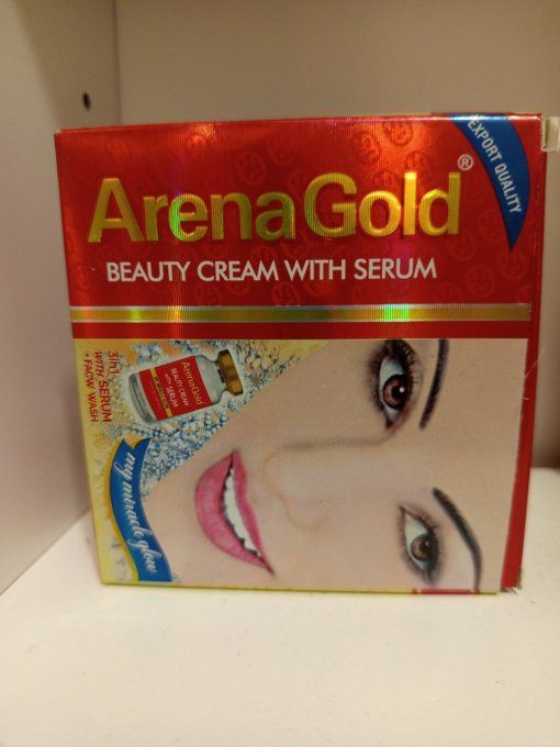 Arena gold crème miracle éclaircissante traitante raffermissante pour visage 