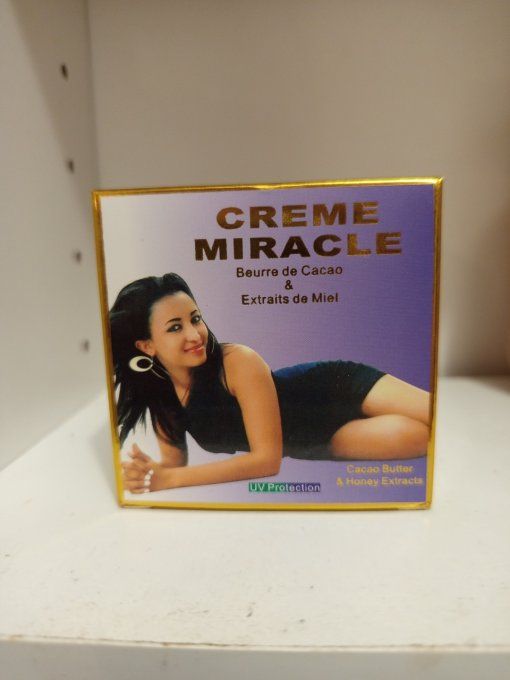 Crème miracle éclaircissante au beurre de cacao& miel avec protection UV 