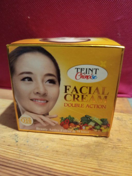 Teint chinoise crème faciale super éclaircissante aux acides de fruits, l'huile d'argan,et collagen.