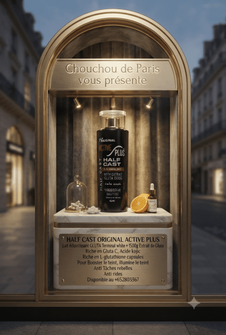 HALF CAST original ACTIV+ Lait éclaircissant au Gluta terminal