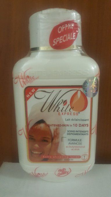 Lait de beauté eclaircissant white exprès soins intensifs dépigmentant