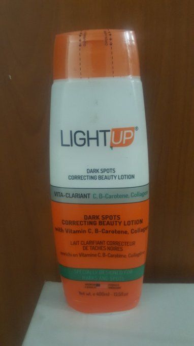 Lait de beauté light up  eclaircissant correcteur des tâches riches en collagène