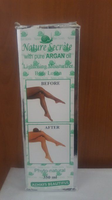 Lait de beauté eclaircissant anti tâche riche en huile d argan tres hydratant