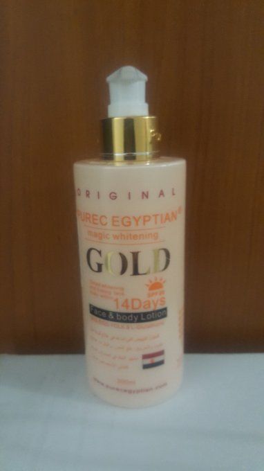 Lait de beauté eclaircissant gold egyptian magic anti tâche pour un teint parfait