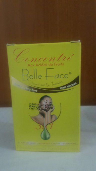 BELLE FACE concentré super eclaircissante anti tâche