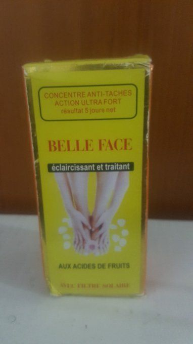 Belle face concentré anti tâches super eclaircissante .