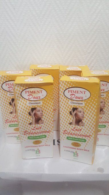 Lait de beauté eclaircissant anti tâche riche en accides de fruits