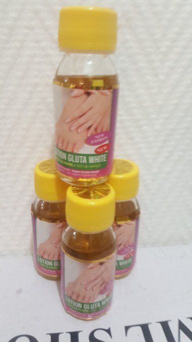 LOTION GLUTA WHITE anti tâches eclaircissante pour pieds et mains