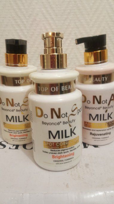 lait eclaircissant  BEYONCÉ est un correcteur de tâches de pigmentation