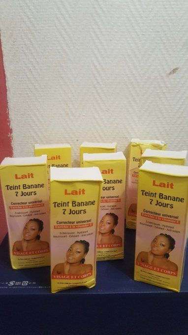 Lait de beauté eclaircissant banane 7 jour est un correcteur de tâches s