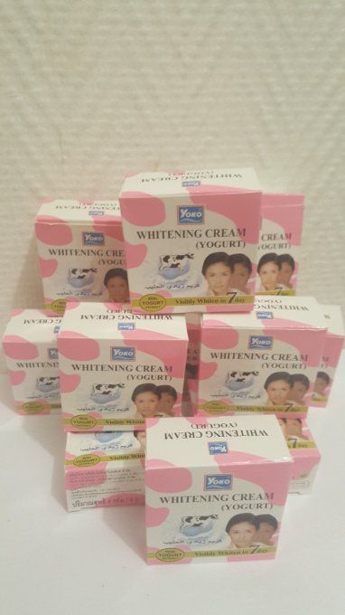 YOKO crème du visage eclaircissante anti tâches au yaourt. 