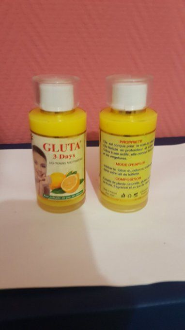 GLUTA 3 DAYS concentré super eclaircissante anti tâche et traitant aux extraits de jus de citrons 