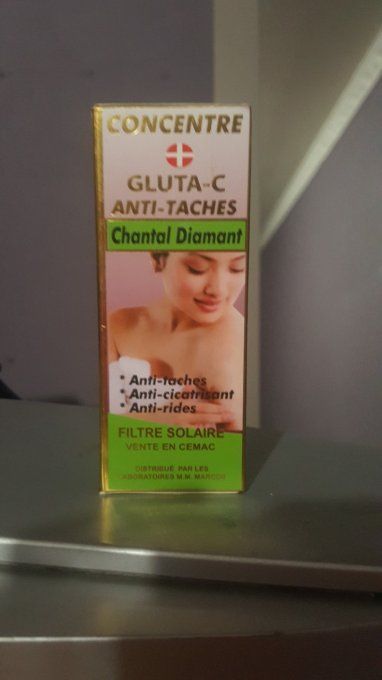 Chantal DIAMANT concentré eclaircissant au GLUTA C anti -tâches anti- cicatrisant anti rides  