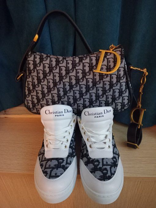 Ensemble sac à main et basket super magnifique de luxe