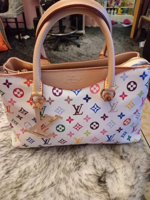 Sac à main de luxe Multi couleurs très chic.