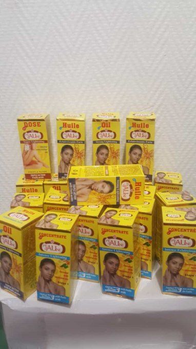 Huile eclaircissante  peau jaune