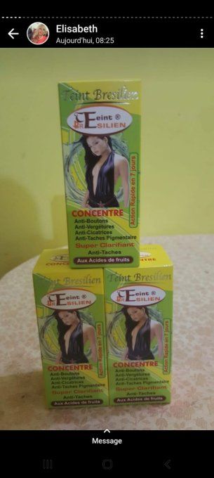 Teint BRÉSILIENNE  concentré super eclaircissante anti tâches 