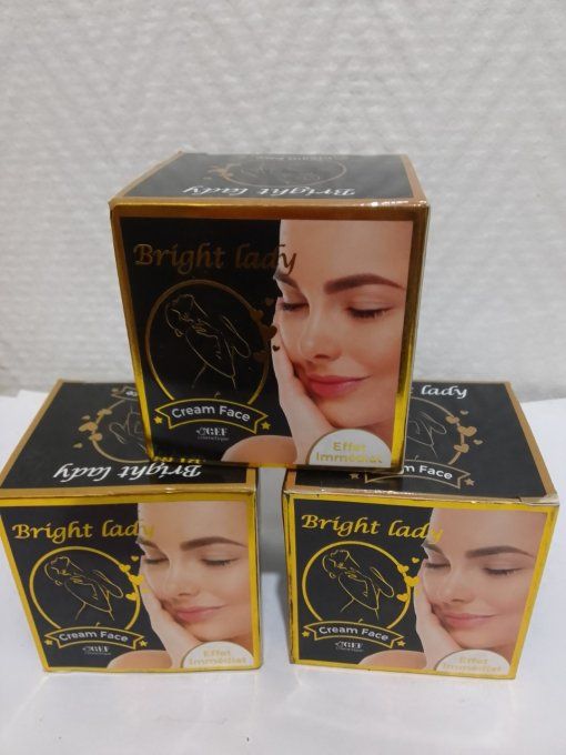 BRIGHT LADY crème du visage super eclaircissante anti tâches anti boutons 