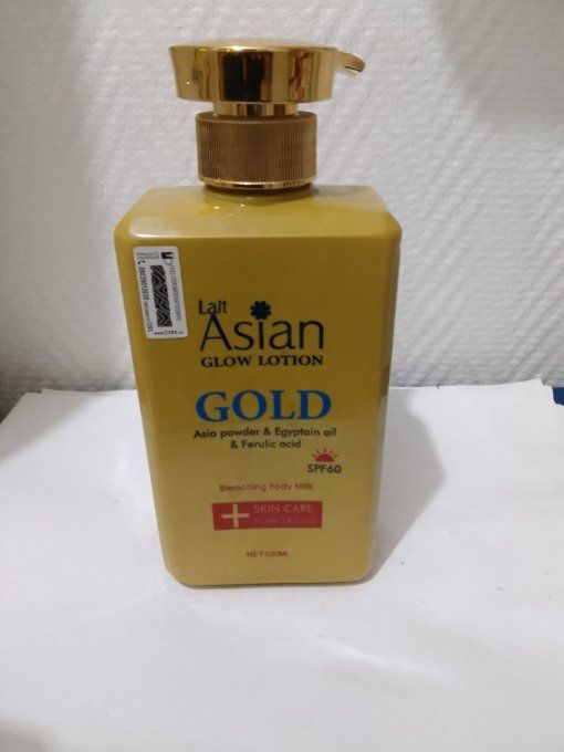 LAIT ASIAN 24K GOLD SUPER ECLAIRCISSANT à  la  poudre D'Asia & L'huile égyptien & l'accid ferulic