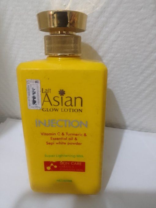 Asian glow lotion injection lait super éclaircissant au Tumeric et vitamine C 