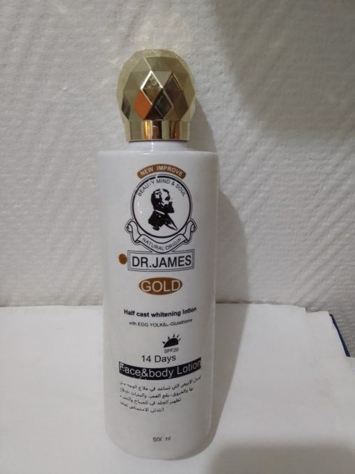 Dr James Gold lait extra éclaircissant anti taches sombres