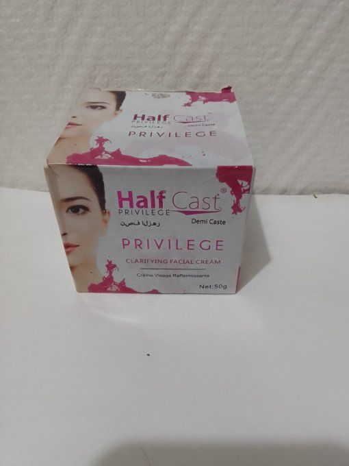 Half cast privilège crème du visage clarifiante, raffermissante 